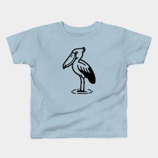 Shoebill Stork Kids T-Shirt